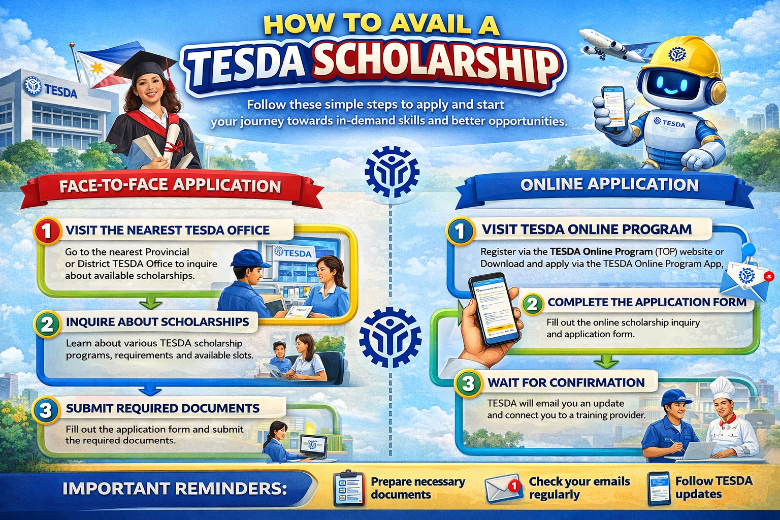 How to apply for a TESDA scholarship