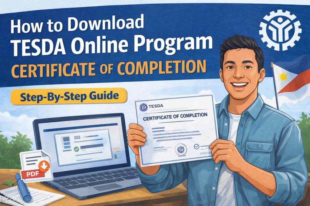 how-to-download-tesda-certificate-tesda-online-program